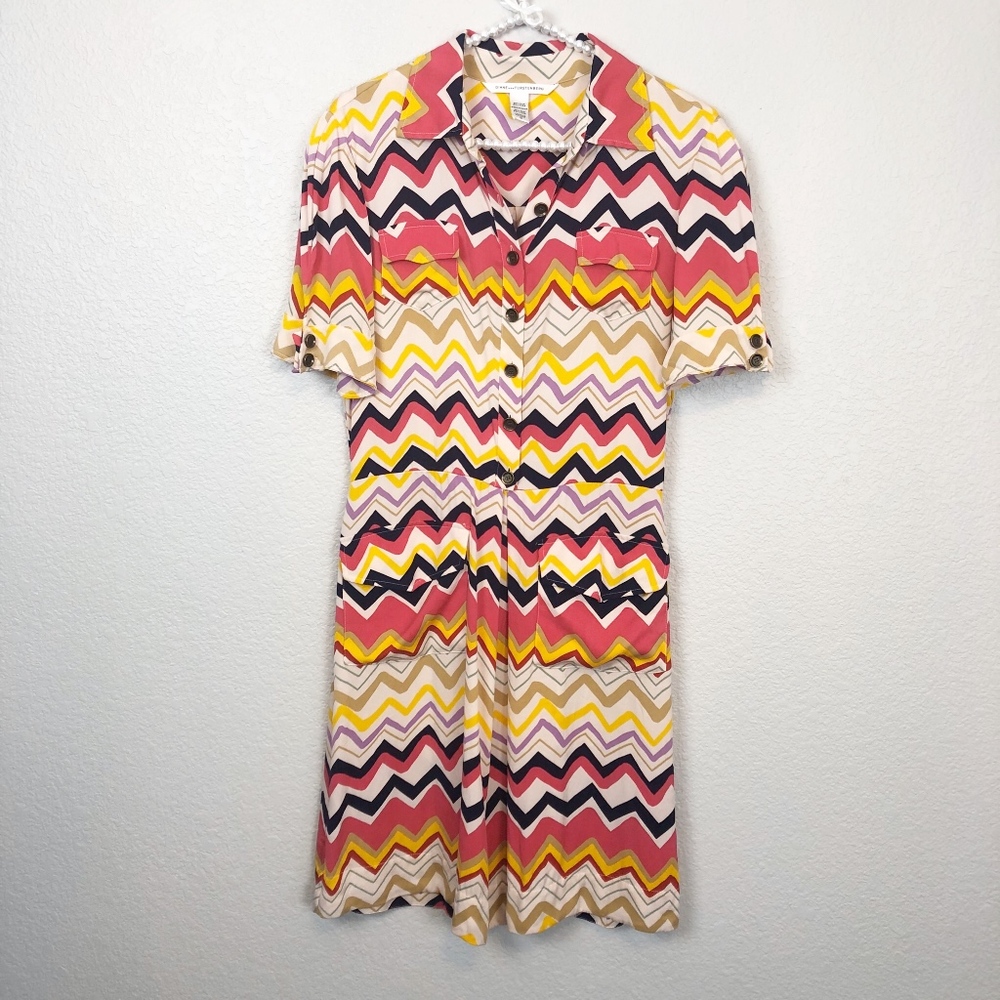 Diane von Furstenberg Dress Monir Silk Mini 12